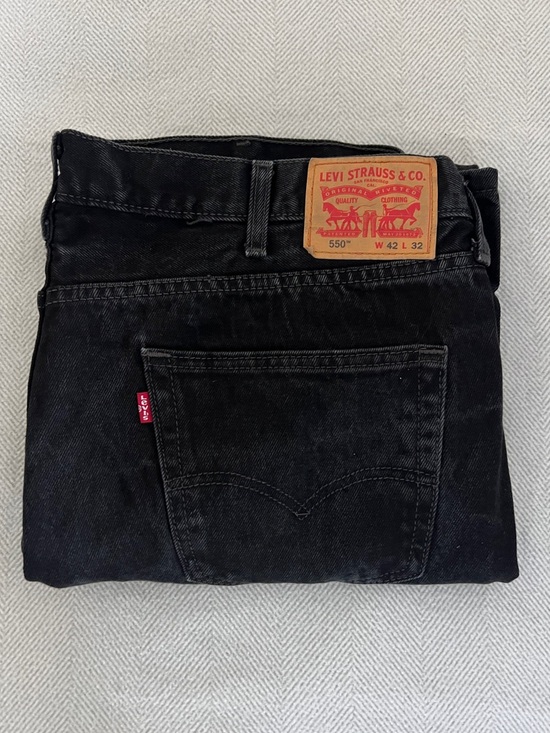 Levi's Other - Levi's Black Denim 550 Relaxed Fit Jeans
